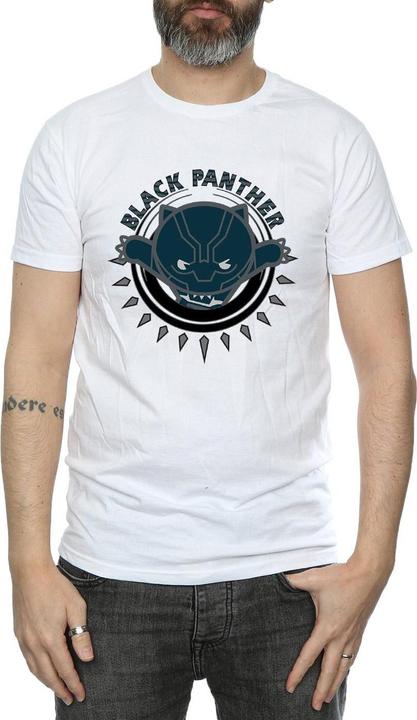 Actual product image Mens Kawaii Black Panther Pounce T-Shirt (XXL)