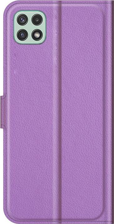 Actual product image Cover-Discount Galaxy A22 5G - leather case cover purple (Samsung Galaxy A22 5G)