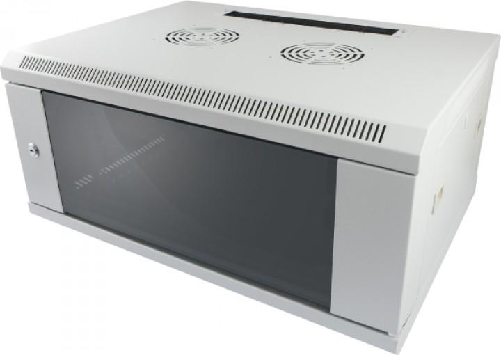 Produktbild Allnet 19 Wandgehäuse 9HE B600 / T600mm 1-teilig *lichtgrau* SMC-Serie (9 HE, 19 Zoll Rack)