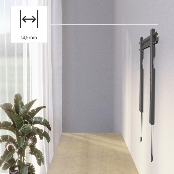 Produktbild Hama TV-Wandhalterung Ultraslim starr, 229 cm (90") bis 80 kg, extraflach, Anth. (Wand, 90", 80 kg)