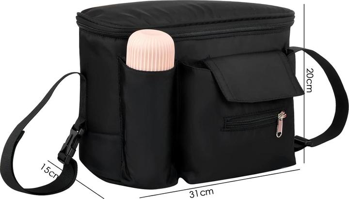 Produktbild ASMI Kinderwagen Organizer, Kinderwagentasche Schwarz