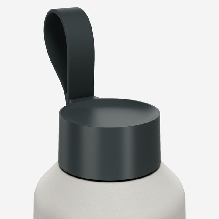Produktbild Quechua Trinkflasche 1 l Edelstahl Schraubverschluss Wandern - Carto 100 Karte/grün (1 l)