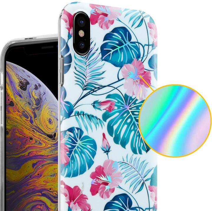 Immagine prodotto Cadorabo IMD TPU Colorful Flowers & Leaves Cover (Apple iPhone XS Max)