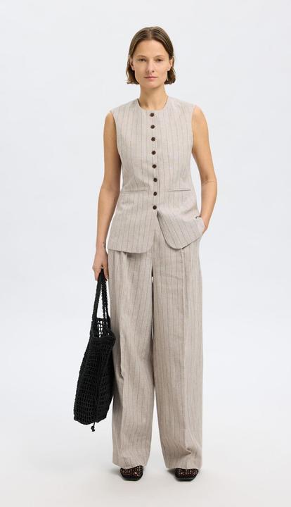 Produktbild Selected Femme Leinenmix Hose mit weitem Bein (40)