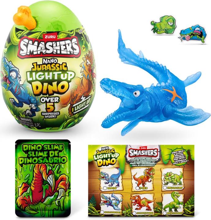 Productafbeelding Smashers JURASSIC-NANO EI, S1, KRIMPFOLIE, TQ, 8 STUKS