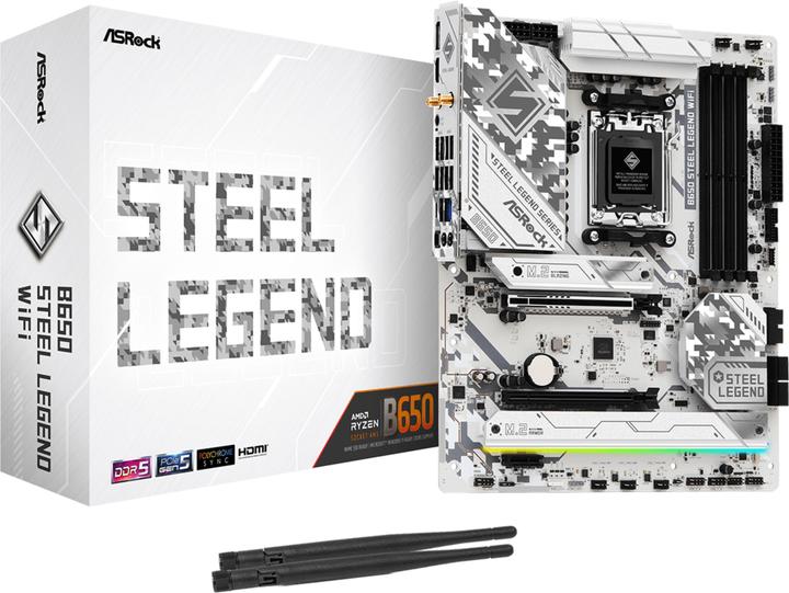 Produktbild AsRock B650 STEEL LEGEND WiFi (AM5, AMD B650, ATX)