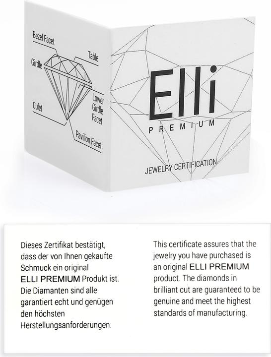 Image du produit Elli mit Herz-Anhänger Diamant (0.015 ct.) (Argent Sterling, 45 cm)