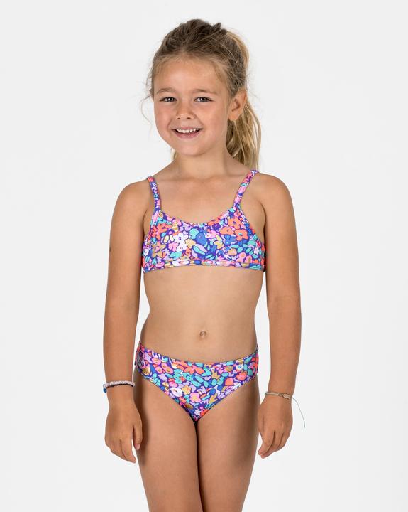 Olaian Bikini-Set Surfen Mädchen gekreuzte Träger Boni bunt (122)