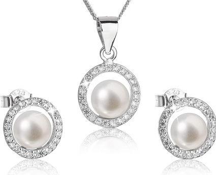 Produktbild Evolution Group Pavona Perlenkette Ohrringe für Frauen Süsswasser Aaa 6mm 925 Silber mit