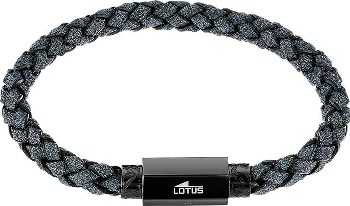 Image du produit Lotus Bracelet (21.90 cm, Cuir, Acier inoxydable)