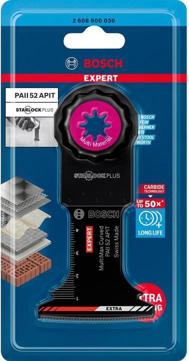 Image du produit Bosch Professional Zubehör EXPERT MultiMax PAII 52 APIT Lame pour outils multifonctions, 52 mm