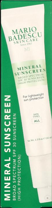 Actual product image Mario Badescu Mineral Sunscreen SPF30 (Suntan cream, SPF 30, 42 ml)