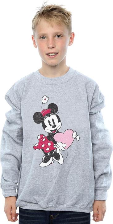 Actual product image Disney Boys Minnie Mouse Love Heart Sweatshirt (140, 146)