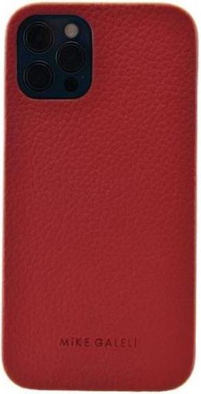 Produktbild Mike Galeli Hard-Cover in Echtleder Lenny swiss red (Apple iPhone 12 Pro Max)
