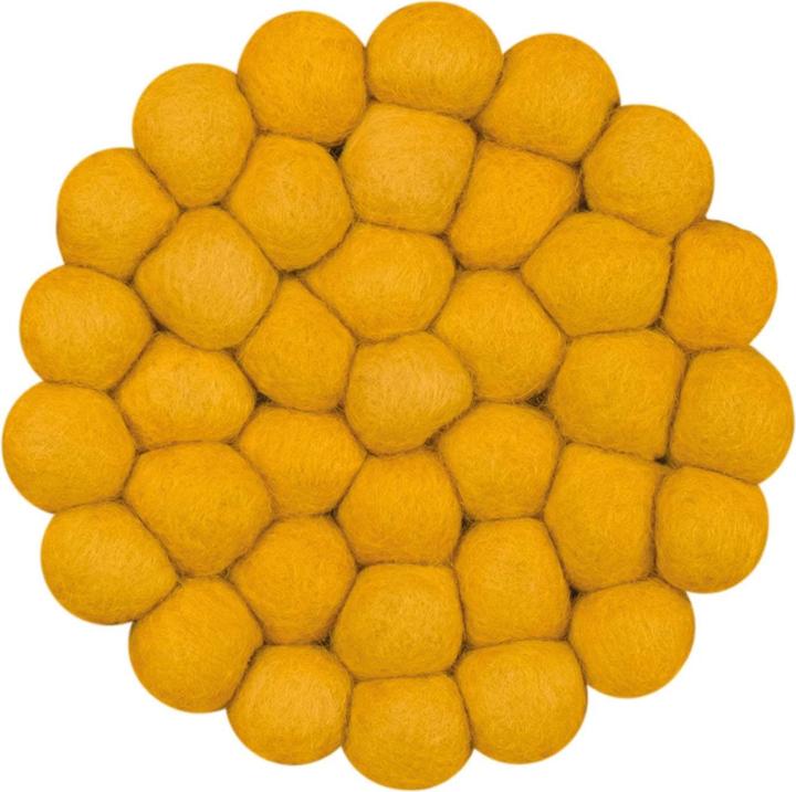 Image du produit Myfelt Klara Tapis de boules de feutre rond (90 x 90 cm)