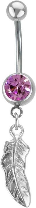 Actual product image Bijouteria Bellypiercing (Stainless steel, Brass, Crystal)