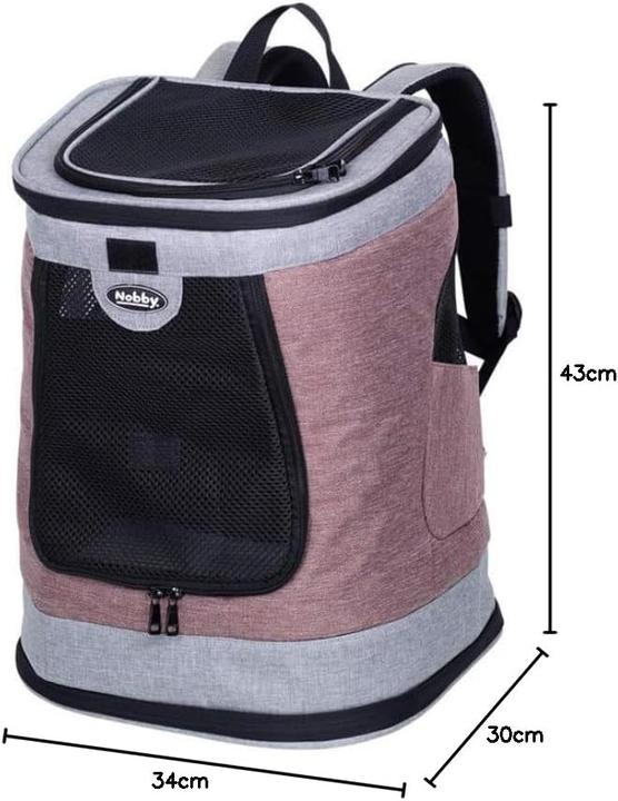 Image du produit Nobby Sac à dos Plata (vieux rose-gris) (Chien, Chat, Réflecteurs, Respirant)