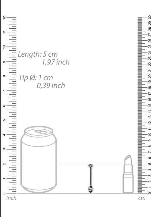 Actual product image Ouch! Urethral Sounding - Metal Plug - 10mm