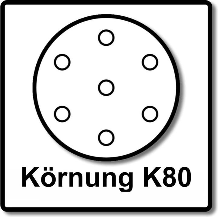 Productafbeelding Makita BO 5031 Excentrische schuurmachine 300 Watt 125 mm + 50x Schuurpapier K80 + Makpac (Excentrische schuurmachine, 300 W)