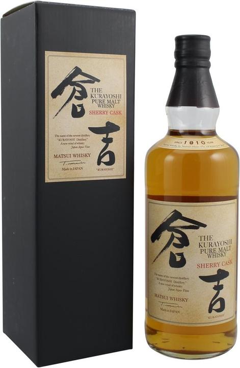 Immagine prodotto Matsui Shuzo Il whisky di puro malto Kurayoshi con botte di sherry (Malto miscelato, Whisky giapponese, 1 x 70 cl)