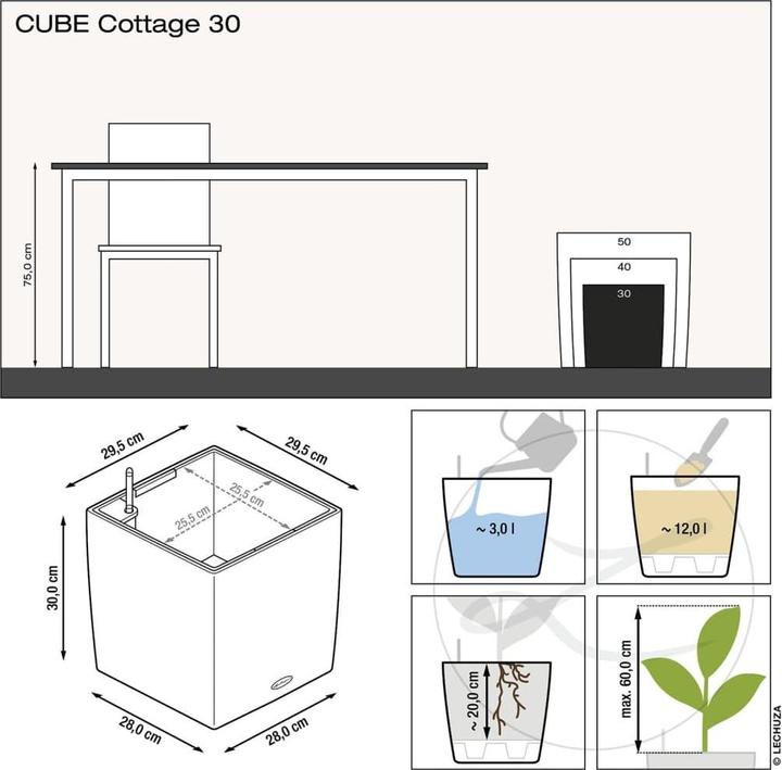 Produktbild Lechuza Cube Cottage (29.50 cm)