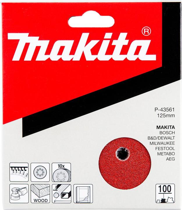 Produktbild Makita Exzenterschleifpapier mit Klet (100)