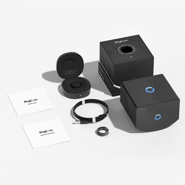 Immagine prodotto RingConn Anello intelligente (Gen1) (10, Nero notte)