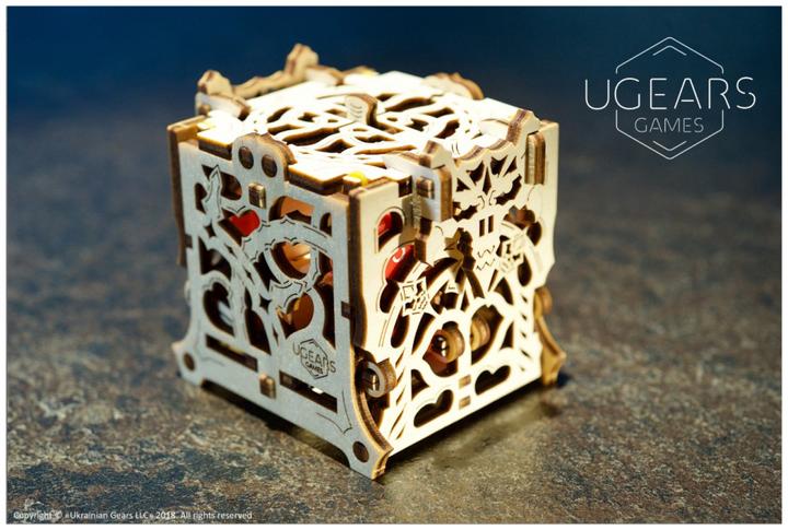 Actual product image Ugears Cube container 3D wooden puzzle