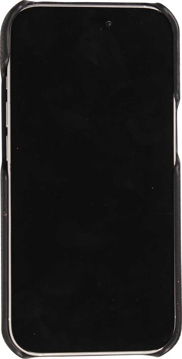 Immagine prodotto PhoneLook Copertina Copertina in pelle personalizzata con scritte in argento + cordino e scomparto per le (Apple iPhone 15 Pro)