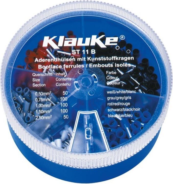 Klauke Adereindhulzen assortiment ST 11 B 400 stuks