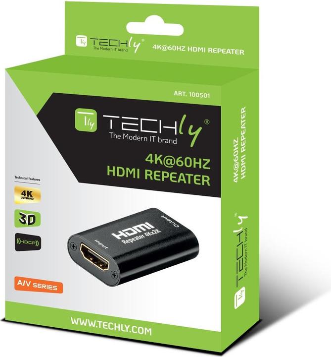 Image du produit Techly Répéteur HDMI 2.0 4K YUV 4:4:4
