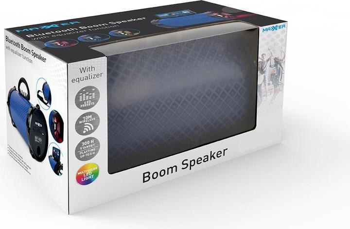 Actual product image Maxxter Bluetooth /'Boom/' speaker with equaliser function (6 h, Battery operated)