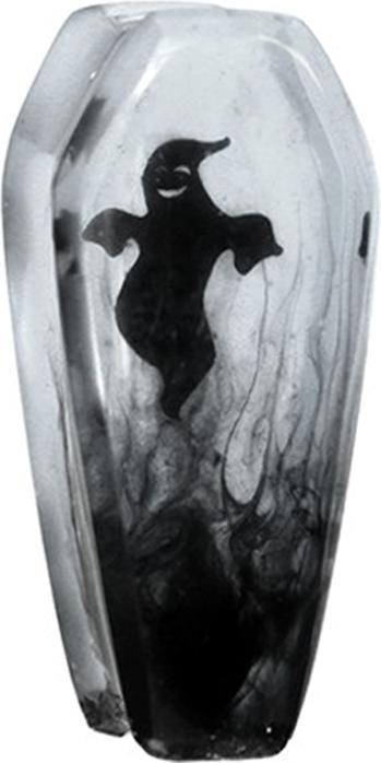 Actual product image Star Piercing Flared Plug Coffin Spirit Epoxy Transparent (without brass, Organic)
