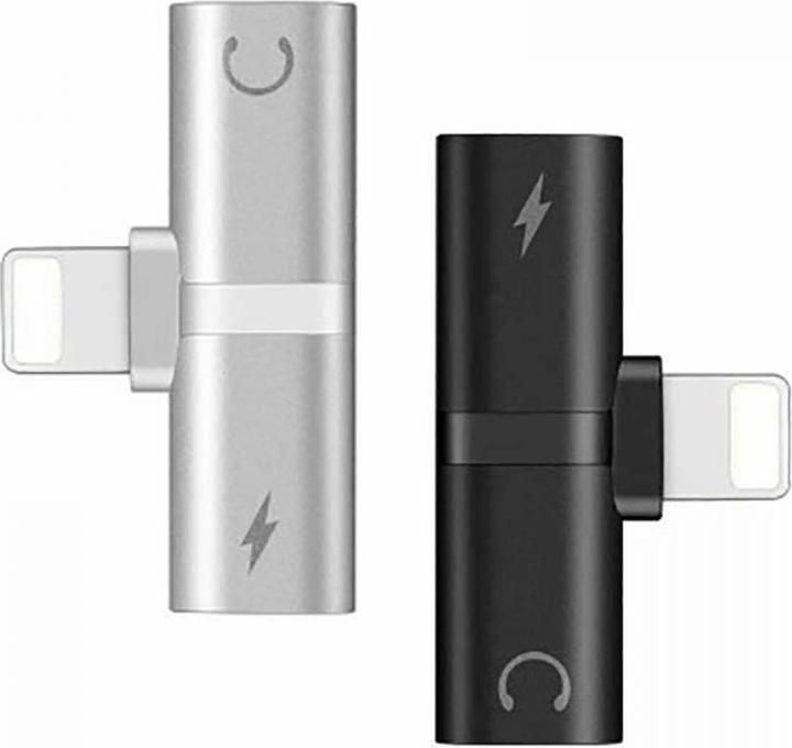 Image du produit PowerGuard Adaptateur iPhone Splitter 2 en 1 Double Lightning Audio & Adaptateur de charge (Lightning, Lightning)