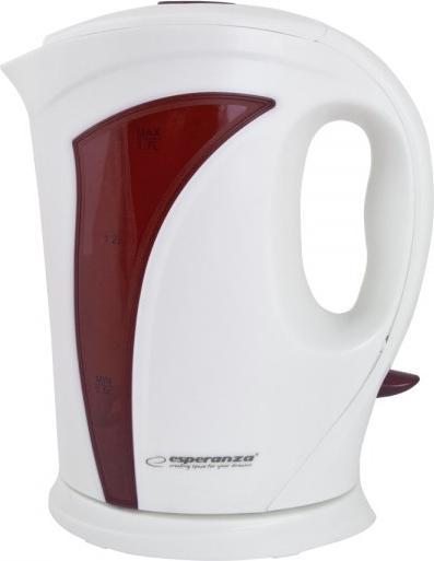 Actual product image Esperanza electric Iguazu EKK018R (2200W 1.7l, red color, white color) (1.70 l, EU plug)