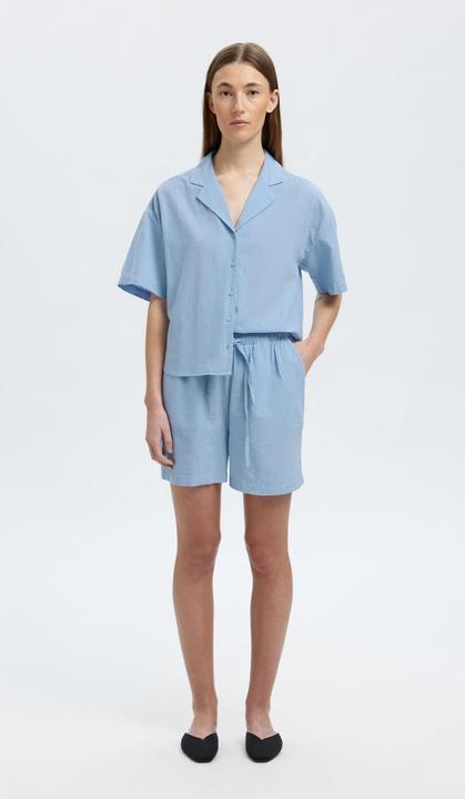 Actual product image Selected Homme Leinenmix Kurzarmhemd (38)