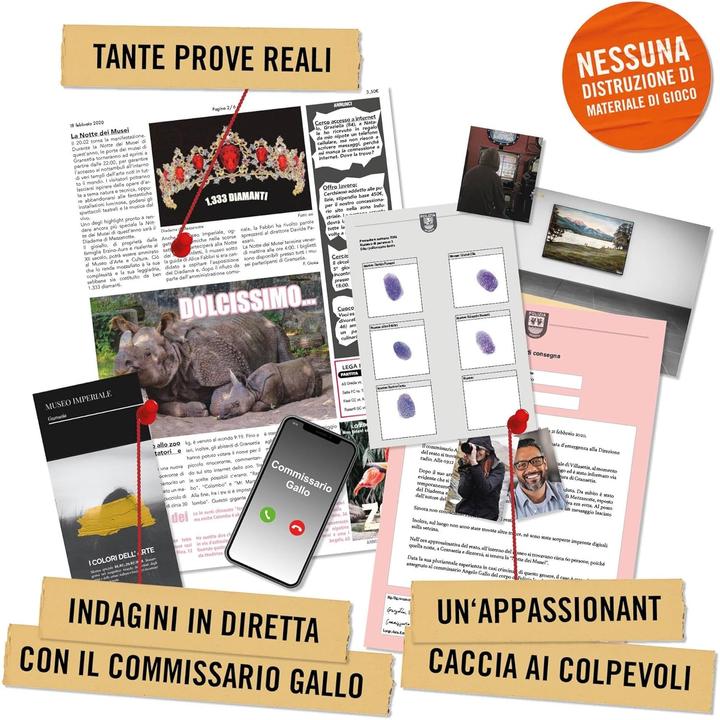 Immagine prodotto Hidden Games Il diadema di mezzanotte (IT) - Gioco investigativo (Italiano)