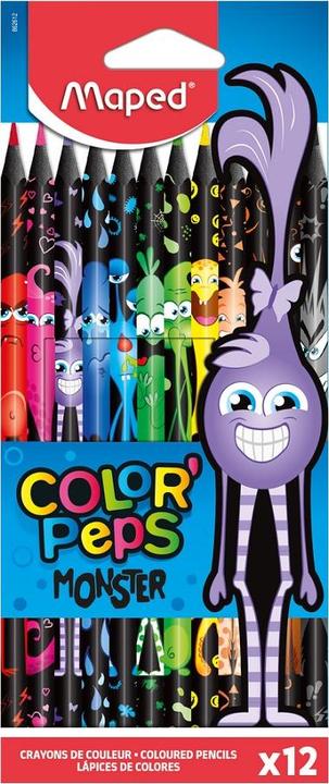 Produktbild Maped Dreikant-Buntstift COLOR'PEPS MONSTER, 12er Kartonetui (multicolour, 12 x)