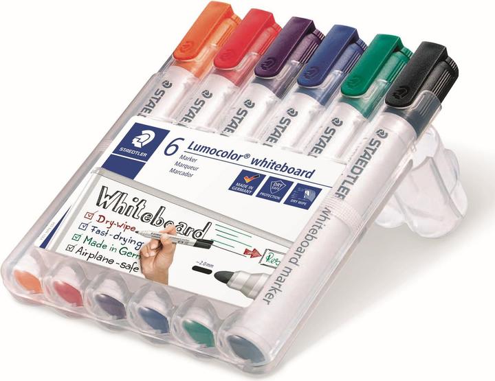 Staedtler Whiteboard Marker Lumocolor 351 (Multicolor, 2 mm, 6 x)