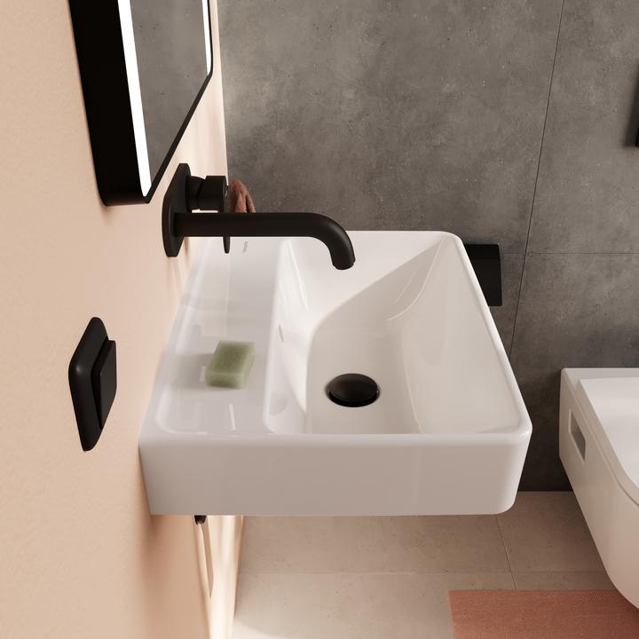 Immagine prodotto hansgrohe Xanuia Q lavabo, senza foro per rubinetto, con troppopieno, 500x390 mm, SmartClean, bianco