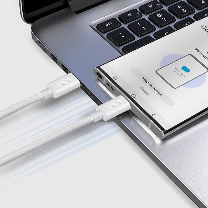 Produktbild SBS Stecker USB-C auf USB-C grey (1.50 m, USB 2.0)
