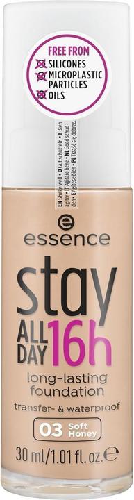 essence Foundation Stay All Day 16h Long-Lasting 03 Soft Honey (03 Soft Honey)