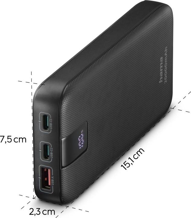 Produktbild Hama Power Pack PD 20 (20000 mAh, 20 W, 74 Wh)