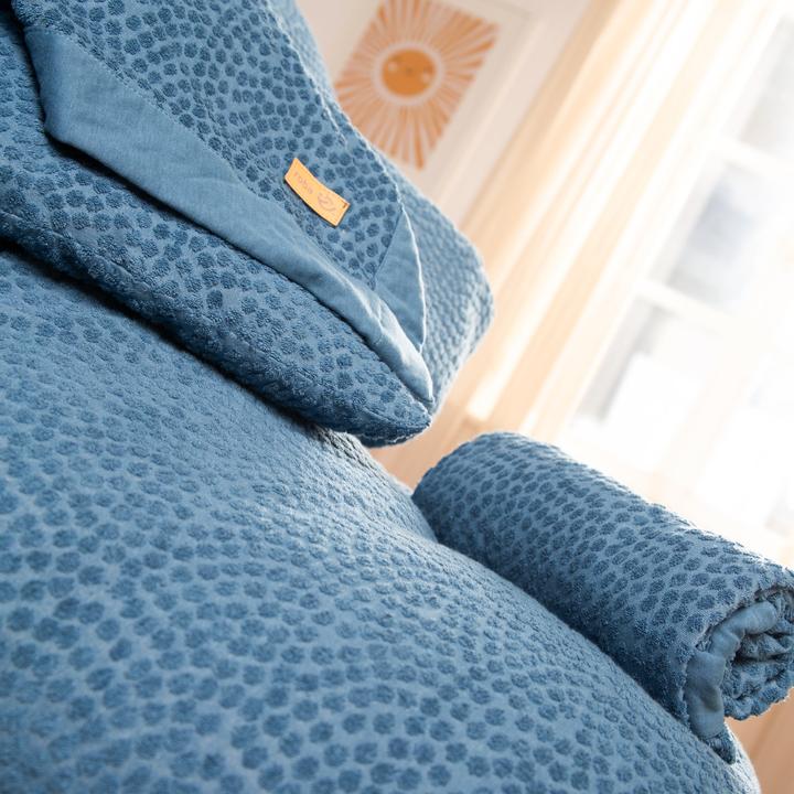 Image du produit Roba Petit nid pour lit bébé 60x120cm ou 70x140 cm 'Seashells' indigo