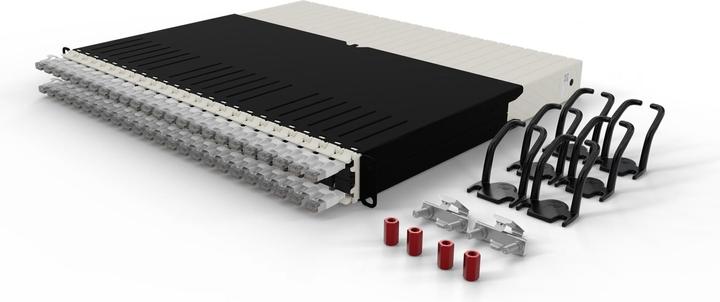 Actual product image PATCHBOX one / 8RU / Cat 6A, STP, 0.8 m, white