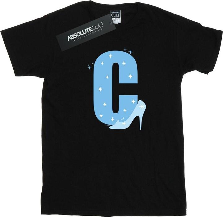 Actual product image Disney Mens Alphabet C Is For Cinderella T-Shirt (S)