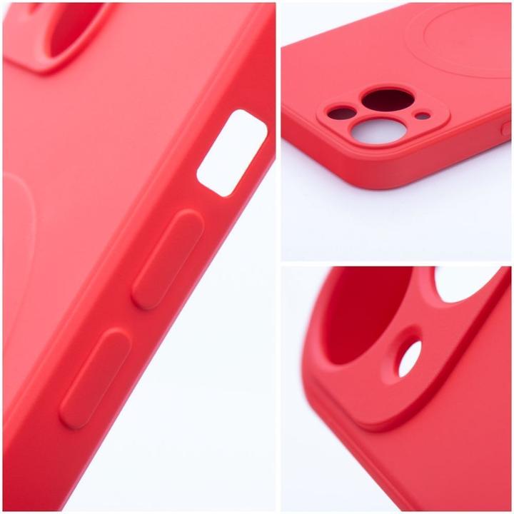 Image du produit OEM Back panel cover SILICONE MAG COVER case compatible with MagSafe for SAMSUNG S25 Plus red