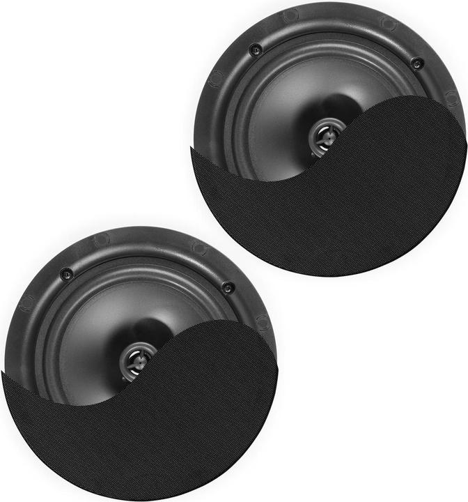 Actual product image Power Dynamics Ceiling Speaker NCBT8B Set of 2, 2x 40W, Black (Active, 1x 80 W)