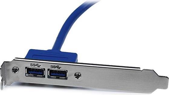 Actual product image StarTech 2 Port USB 3.0 A Female Bracket - USB 3 Pin Header Bracket Console