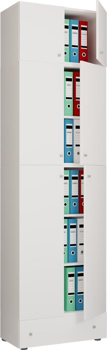 Immagine prodotto VCM Armadio per ufficio Armadio per archiviazione Lona 5 cassetti superiori con ante a battente (70 x 39 x 240 cm)